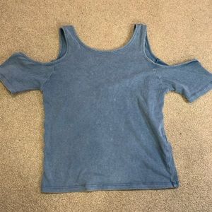 Blue Forever 21 crop top